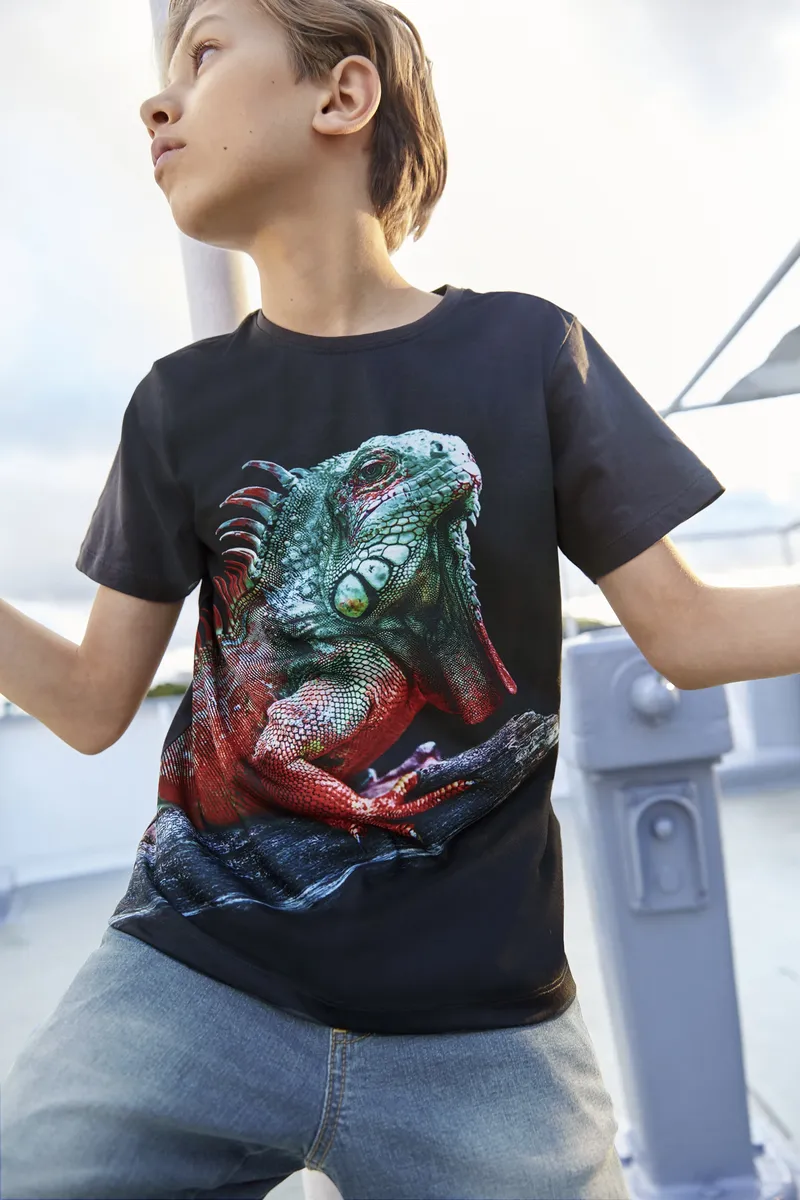 KIDSWORLD Футболка "LITTLE LIZARD", фотопринт, антрацит
KIDSWORLD Футболка "LITTLE LIZARD", фотопринт, антрацит