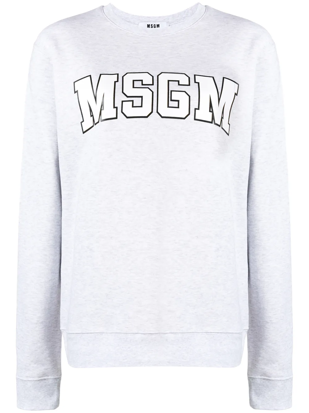 Толстовка с логотипом MSGM, серый 
Толстовка с логотипом MSGM, серый