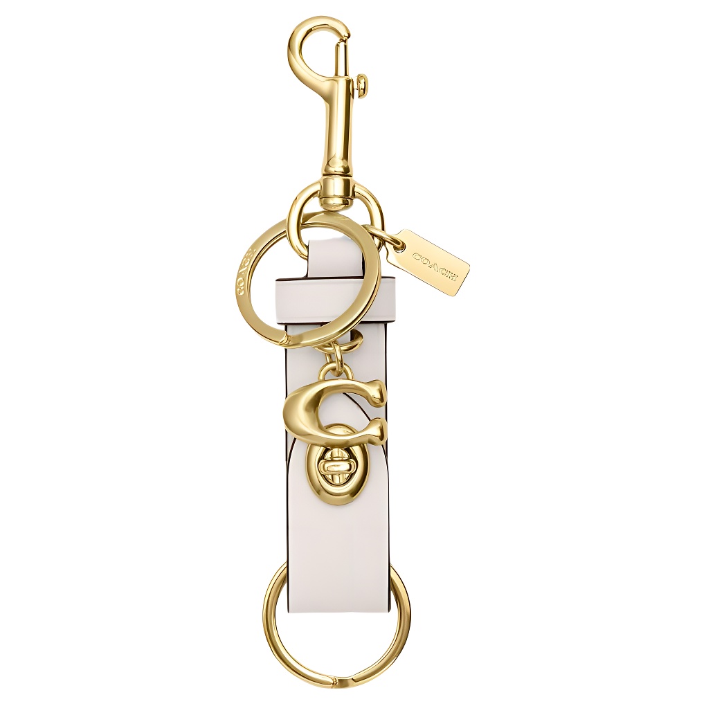 COACH Кожаный брелок для сумки женский белый
COACH Кожаный брелок для сумки женский белый