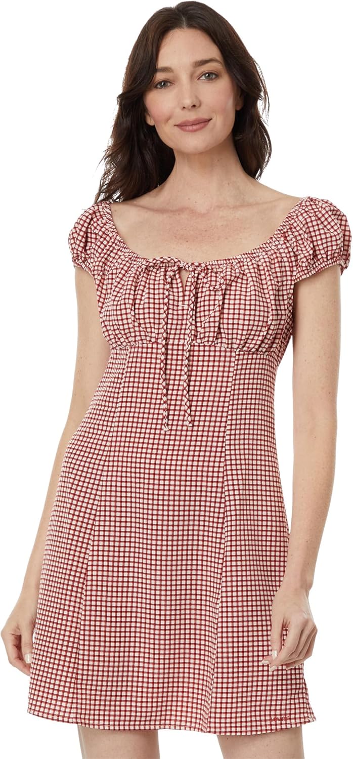 Женское платье Levi's Clementine с короткими рукавами, Mimi Printed Check Bossa Nova Red
Женское платье Levi's Clementine с короткими рукавами, Mimi Printed Check Bossa Nova Red