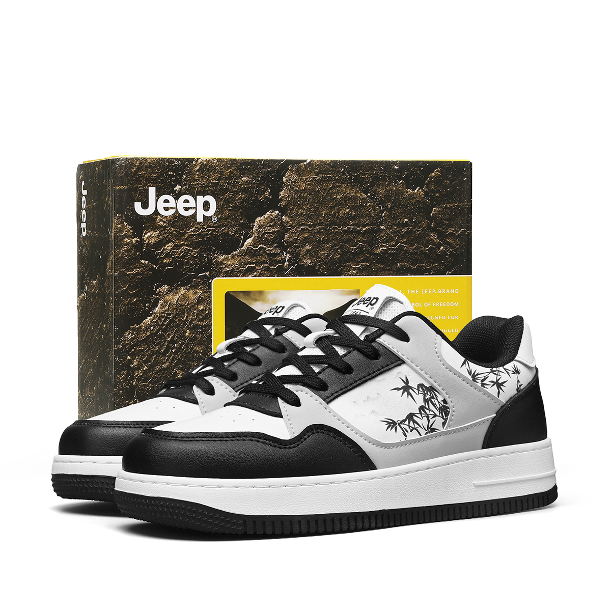 Мужские низкие скейтборд-кроссовки Abrasion Resistant Breathable Height Increasing Jeep, белый черный
Мужские низкие скейтборд-кроссовки Abrasion Resistant Breathable Height Increasing Jeep, белый черный