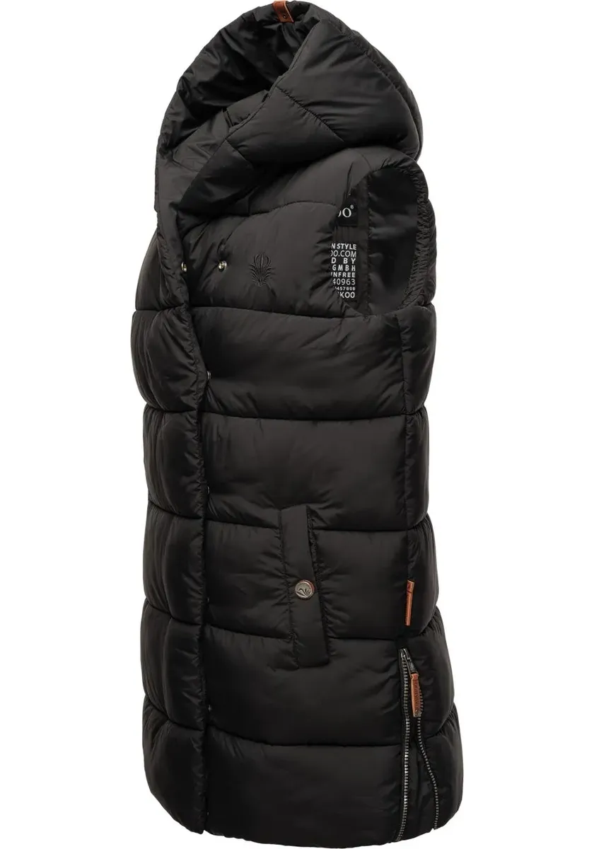 Стеганый жилет Navahoo "Madilynaa", стильный женский жилет без рукавов с капюшоном, черный
Стеганый жилет Navahoo "Madilynaa", стильный женский жилет без рукавов с капюшоном, черный