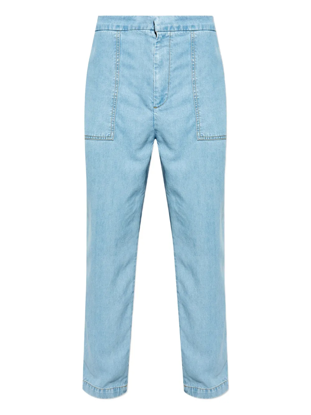 Брюки с накладными карманами и отделкой сверху Officine Generale, синий
Брюки с накладными карманами и отделкой сверху Officine Generale, синий