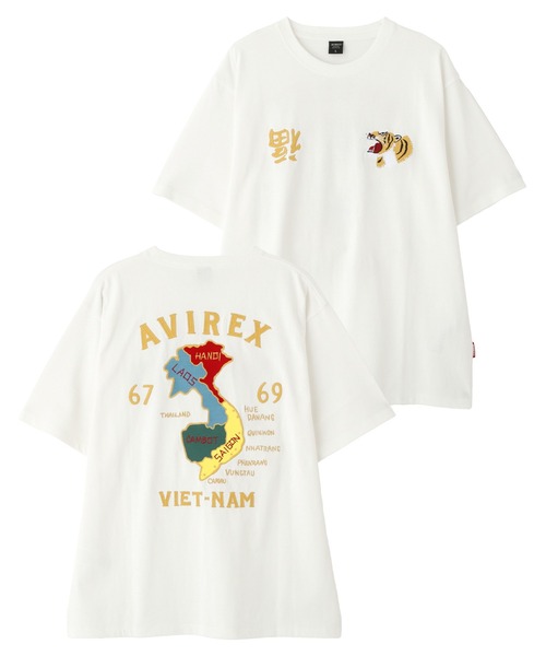 Футболка с коротким рукавом, с вышивкой «Вьетнам» AVIREX, белый
Футболка с коротким рукавом, с вышивкой «Вьетнам» AVIREX, белый