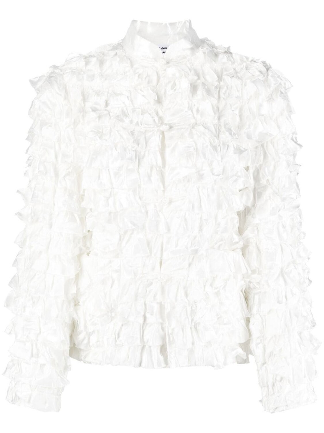 Comme Des Garçons Comme Des Garçons жакет с воротником-стойкой и оборками, белый
Comme Des Garçons Comme Des Garçons жакет с воротником-стойкой и оборками, белый