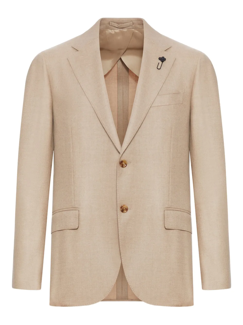 Кашемировый блейзер на двух пуговицах Lardini, нейтральный
Кашемировый блейзер на двух пуговицах Lardini, нейтральный