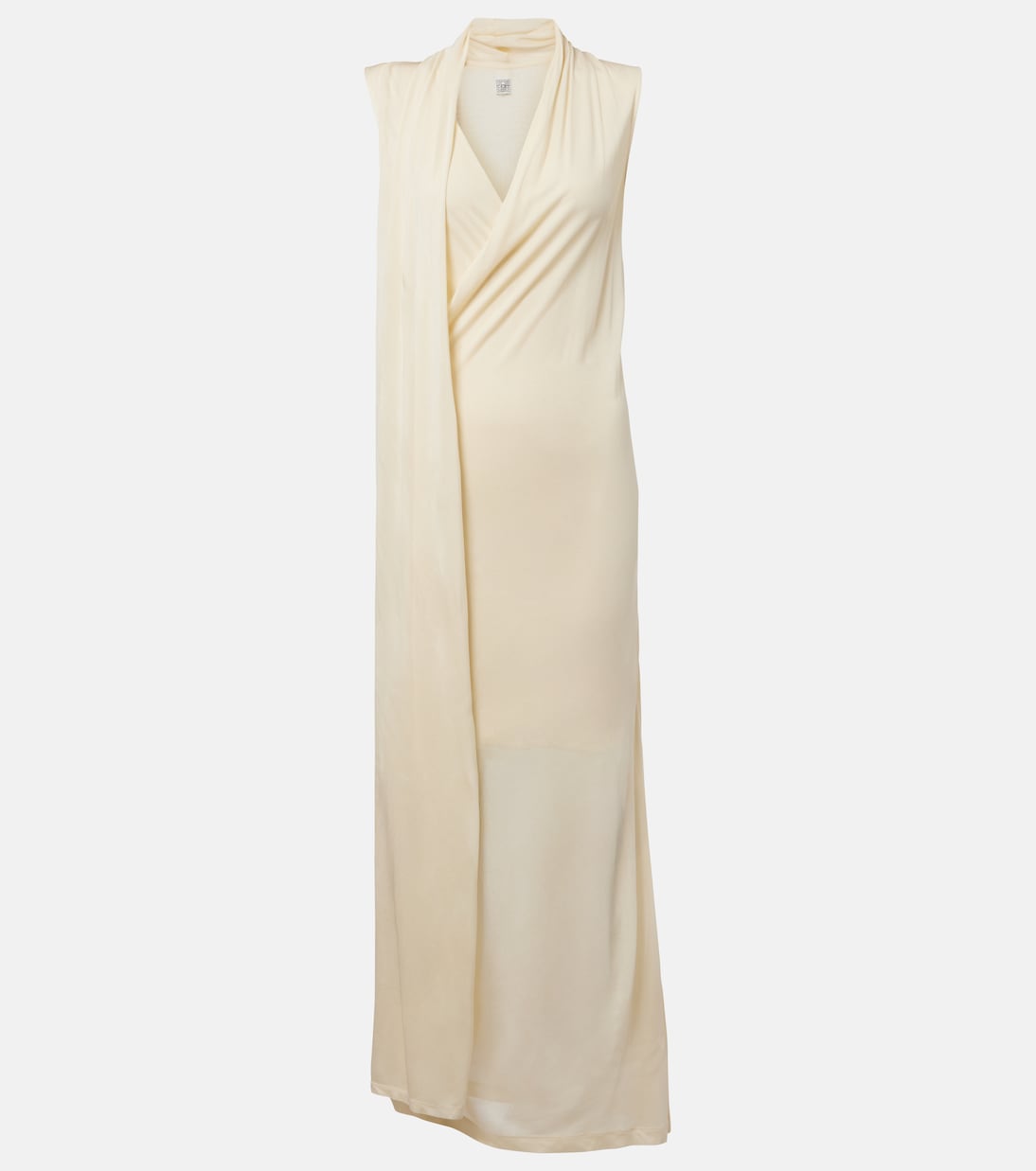 Облегающее платье-пончо из джерси с драпировкой и шарфом Toteme, экрю
Облегающее платье-пончо из джерси с драпировкой и шарфом Toteme, экрю