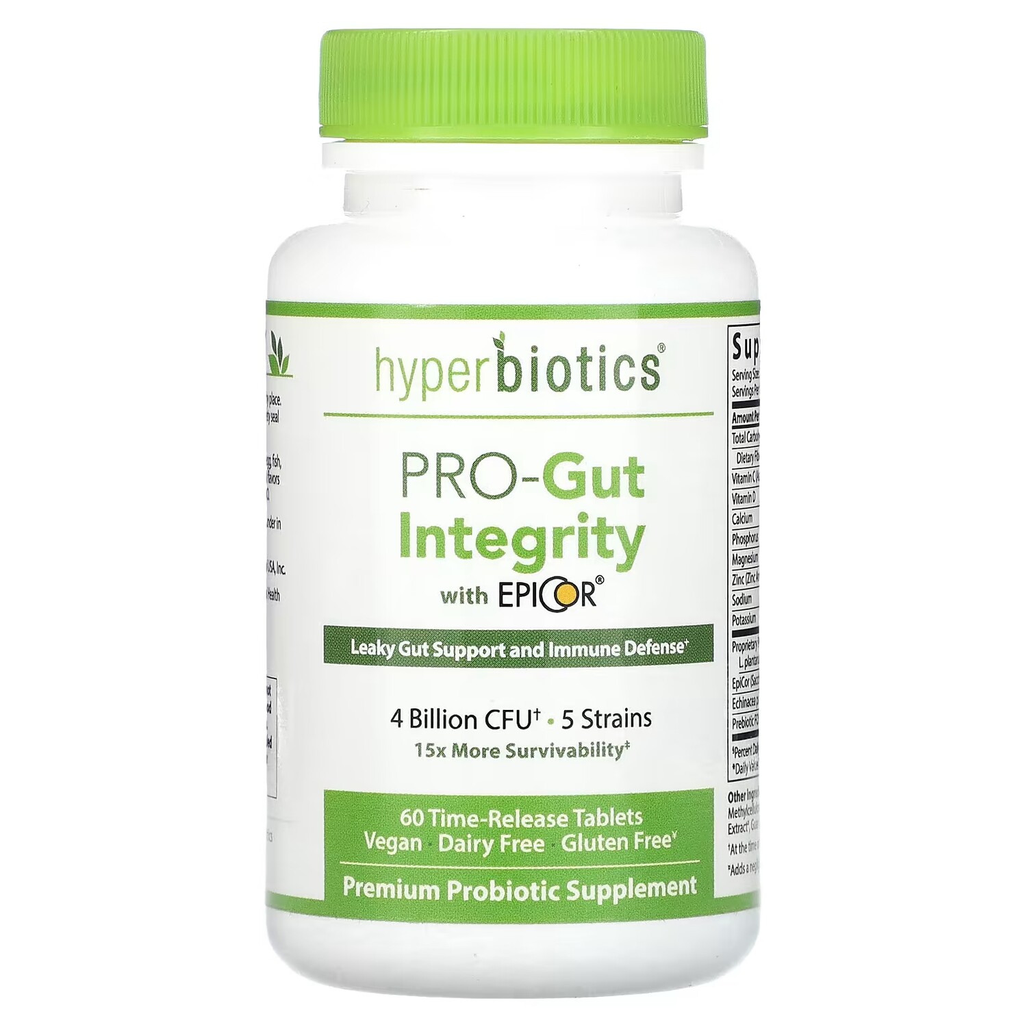 Гипербиотики Hyperbiotics поддерживающие целостность кишечника, 60 таблеток с замедленным высвобождением
Гипербиотики Hyperbiotics поддерживающие целостность кишечника, 60 таблеток с замедленным высвобождением