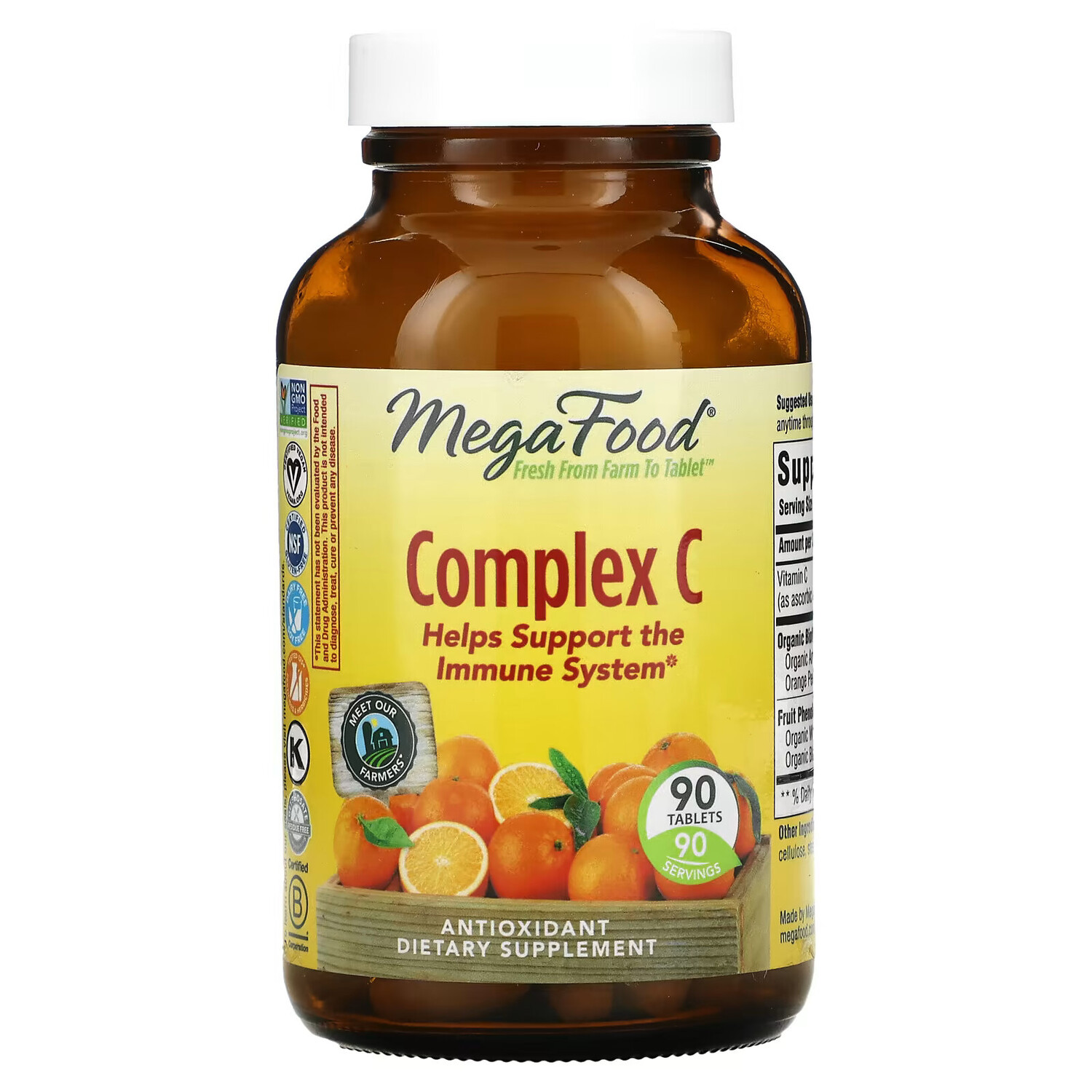 MegaFood, Complex C, 90 таблеток
MegaFood, Complex C, 90 таблеток