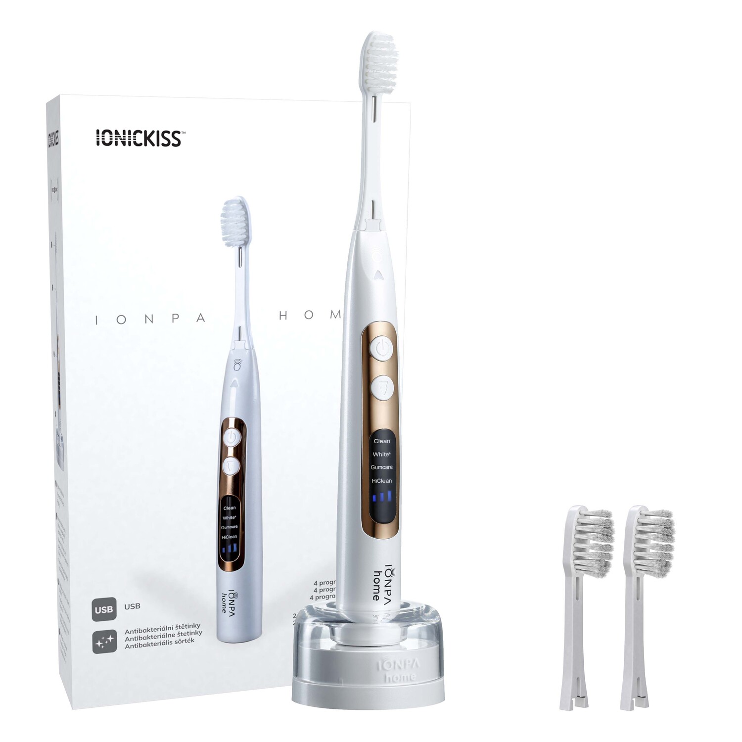 Ionickiss Ionpa Home Premium ионно-звуковая зубная щетка, 1 шт. 
Ionickiss Ionpa Home Premium ионно-звуковая зубная щетка, 1 шт.