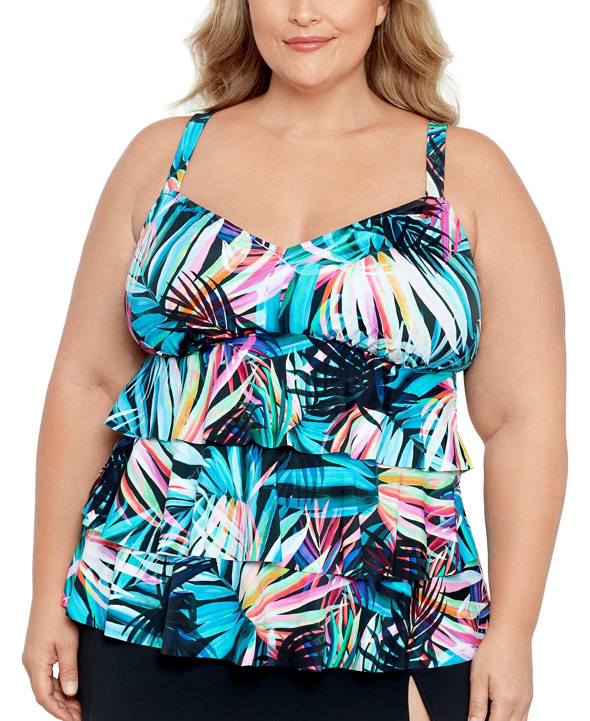 Трехъярусные танкини больших размеров, созданные для macy's Swim Solutions, мульти
Трехъярусные танкини больших размеров, созданные для macy's Swim Solutions, мульти