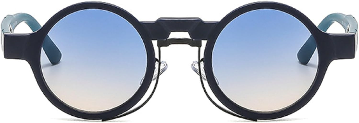 Маленькие круглые солнцезащитные очки в стиле ретро-панк с градиентным переходом цвета, защита от ультрафиолета UV400, модные солнцезащитные очки для женщин и мужчин в стиле хиппи mincl, Black&blue
Маленькие круглые солнцезащитные очки в стиле ретро-панк с градиентным переходом цвета, защита от ультрафиолета UV400, модные солнцезащитные очки для женщин и мужчин в стиле хиппи mincl, Black&blue