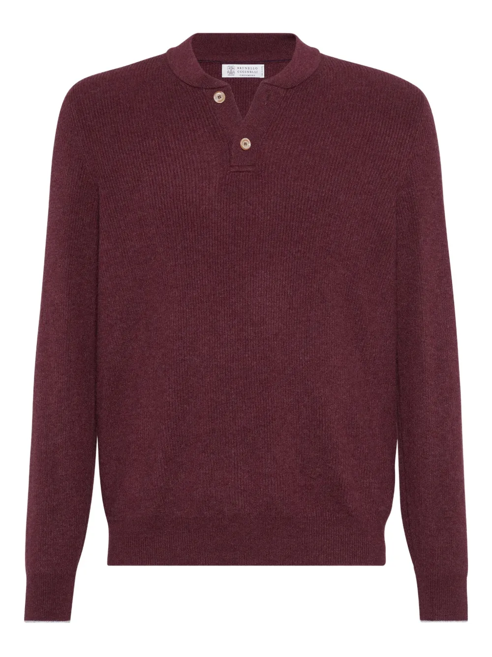 Ребристый свитер хенли Brunello Cucinelli, красный
Ребристый свитер хенли Brunello Cucinelli, красный