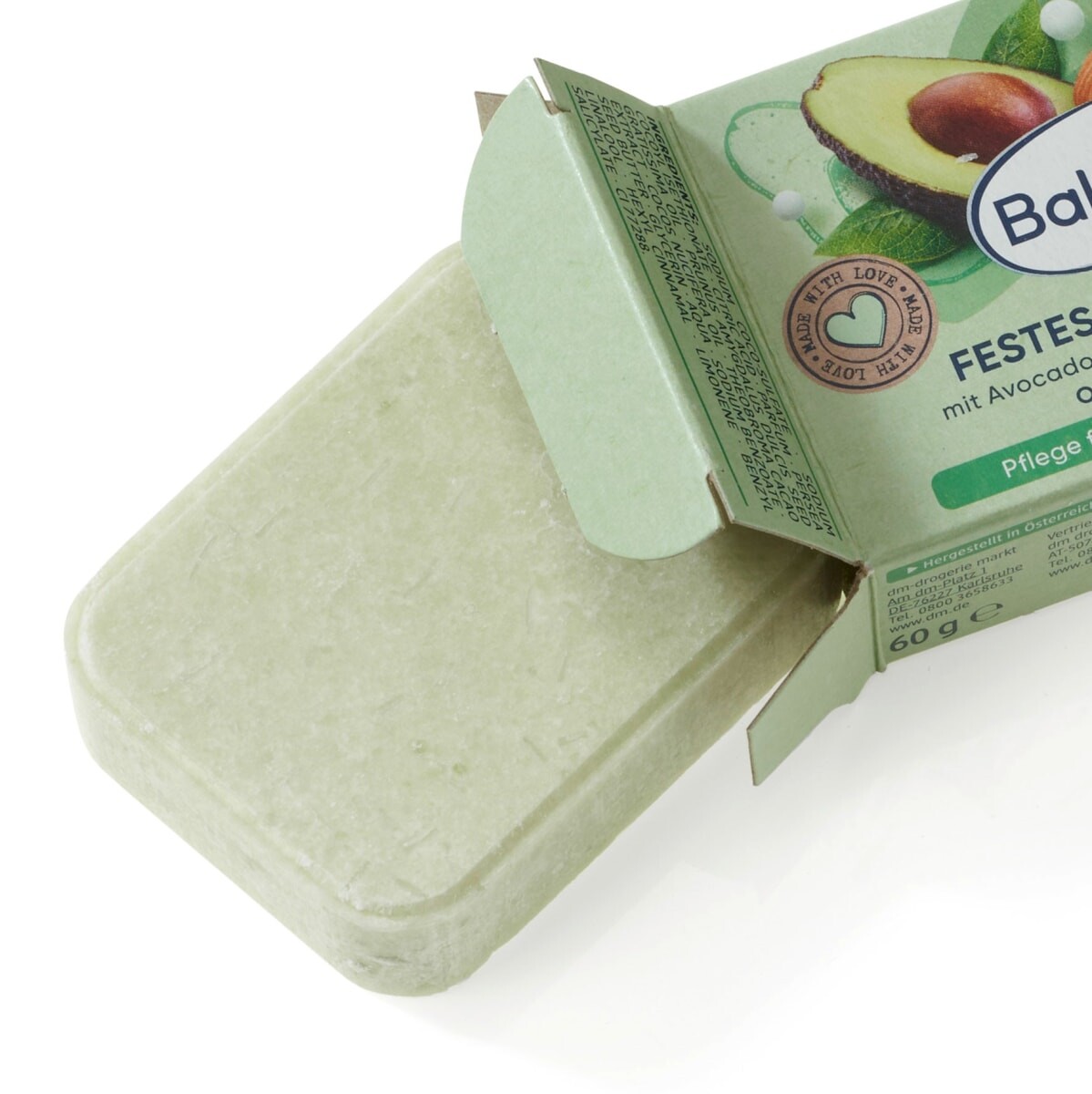 Твердый шампунь Авокадо Миндальное молоко 60 г Balea
Твердый шампунь Авокадо Миндальное молоко 60 г Balea