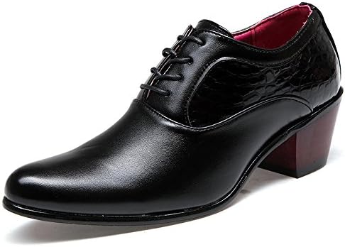 Мужские повседневные классические туфли с высоким кубинским каблуком, шнуровкой, заостренным носком, для вечеринок, оксфорды Waolsu, черный
Мужские повседневные классические туфли с высоким кубинским каблуком, шнуровкой, заостренным носком, для вечеринок, оксфорды Waolsu, черный