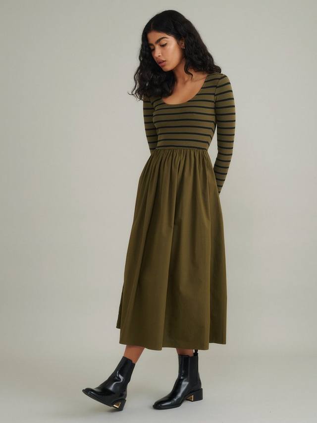 Роскошное платье из органического хлопка в полоску finn Nobody's Child, зеленый
Роскошное платье из органического хлопка в полоску finn Nobody's Child, зеленый