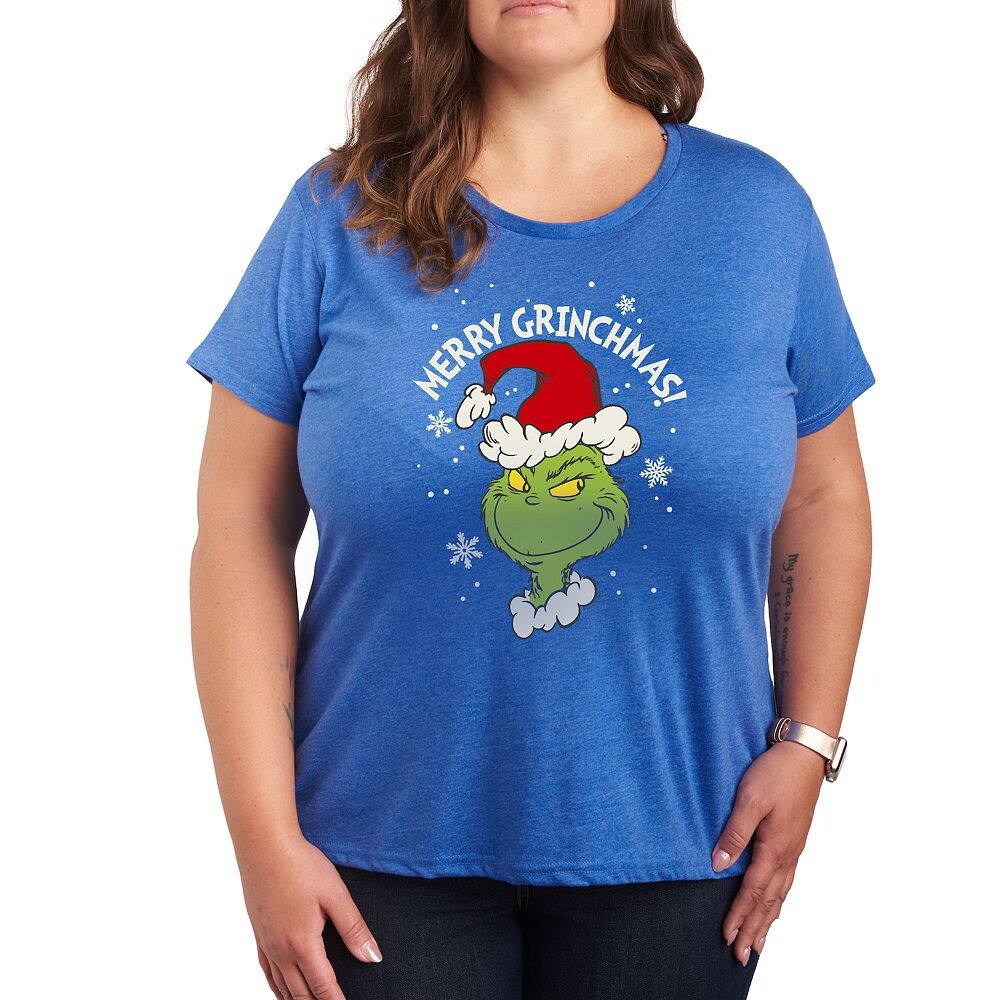 Футболка Plus с рисунком «Доктор Сьюз и Гринч» Merry Grinchmas Licensed Character, цвет Heather Royal Blue
Футболка Plus с рисунком «Доктор Сьюз и Гринч» Merry Grinchmas Licensed Character, цвет Heather Royal Blue