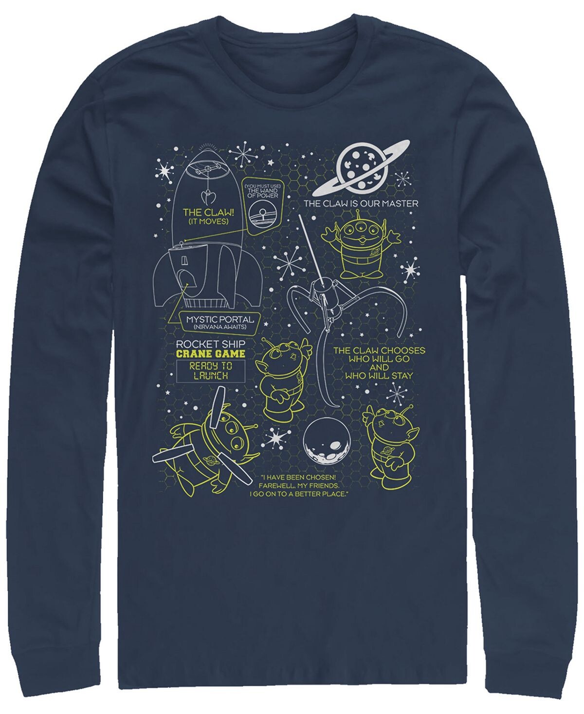 Мужская карта "история игрушек" от disney pixar "инопланетный коготь", футболка с длинным рукавом Fifth Sun, синий
Мужская карта "история игрушек" от disney pixar "инопланетный коготь", футболка с длинным рукавом Fifth Sun, синий