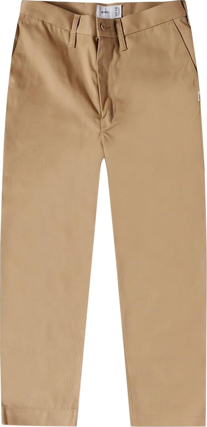 Брюки WTAPS Crease Trousers 'Beige', коричневый 
Брюки WTAPS Crease Trousers 'Beige', коричневый