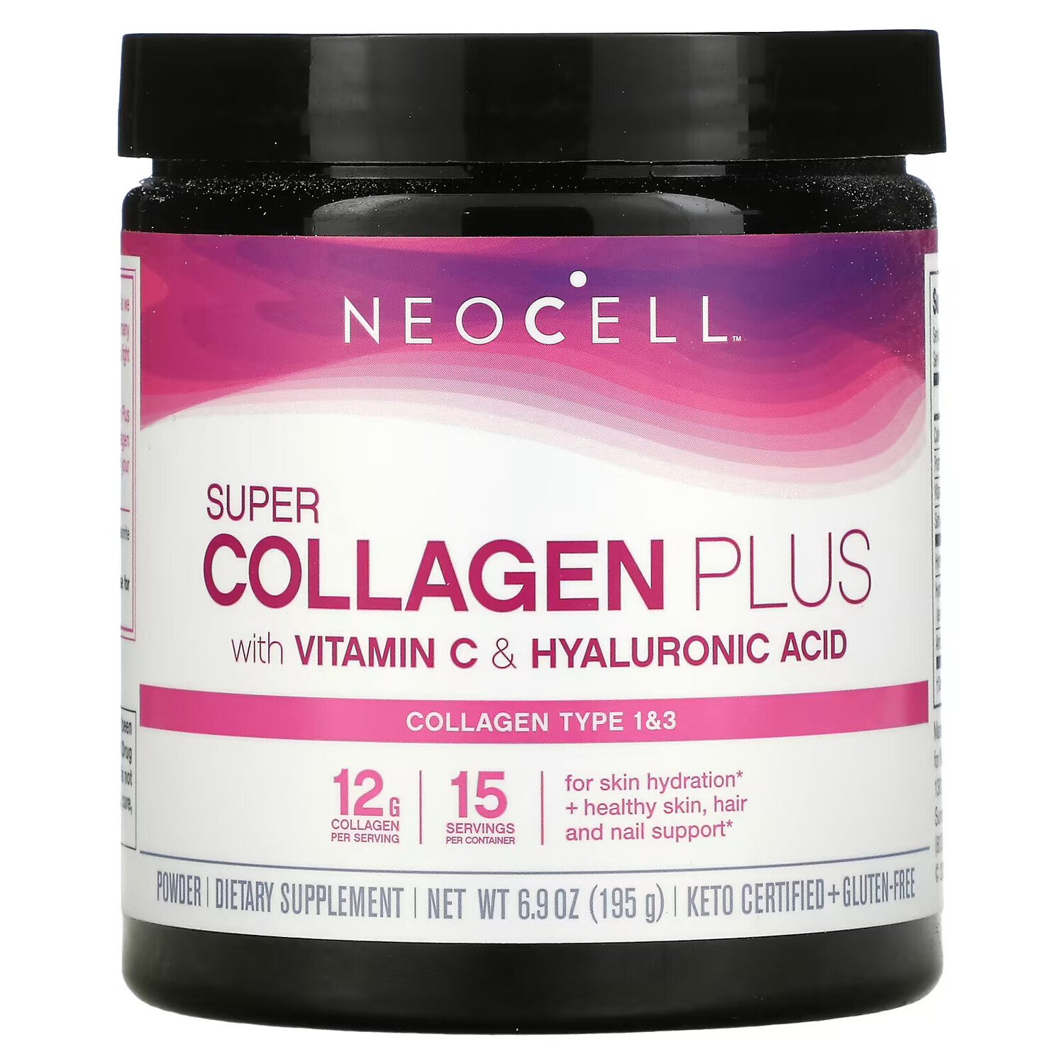 NeoCell, Super Collagen Plus, коллаген с витамином C и гиалуроновой кислотой, 195 г (6,9 унции)
NeoCell, Super Collagen Plus, коллаген с витамином C и гиалуроновой кислотой, 195 г (6,9 унции)
