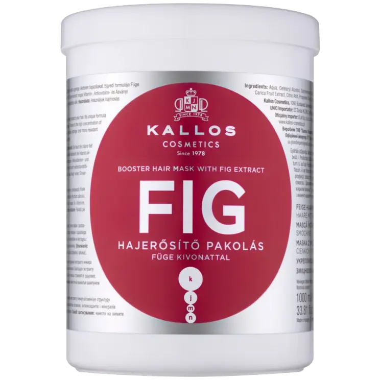 Kallos Fig укрепляющая маска для волос, 1000 мл
Kallos Fig укрепляющая маска для волос, 1000 мл