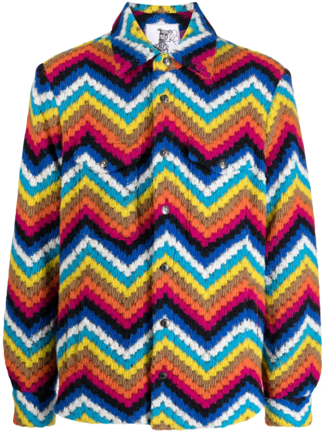 Куртка-рубашка cout de la liberte с зигзагообразным принтом, мультиколор
Куртка-рубашка cout de la liberte с зигзагообразным принтом, мультиколор