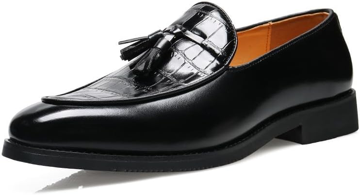 Мужские лоферы Santimon с кисточками и крокодиловым принтом, кожаные, без шнурков, деловые и повседневные, с носком-мокасином, черный
Мужские лоферы Santimon с кисточками и крокодиловым принтом, кожаные, без шнурков, деловые и повседневные, с носком-мокасином, черный