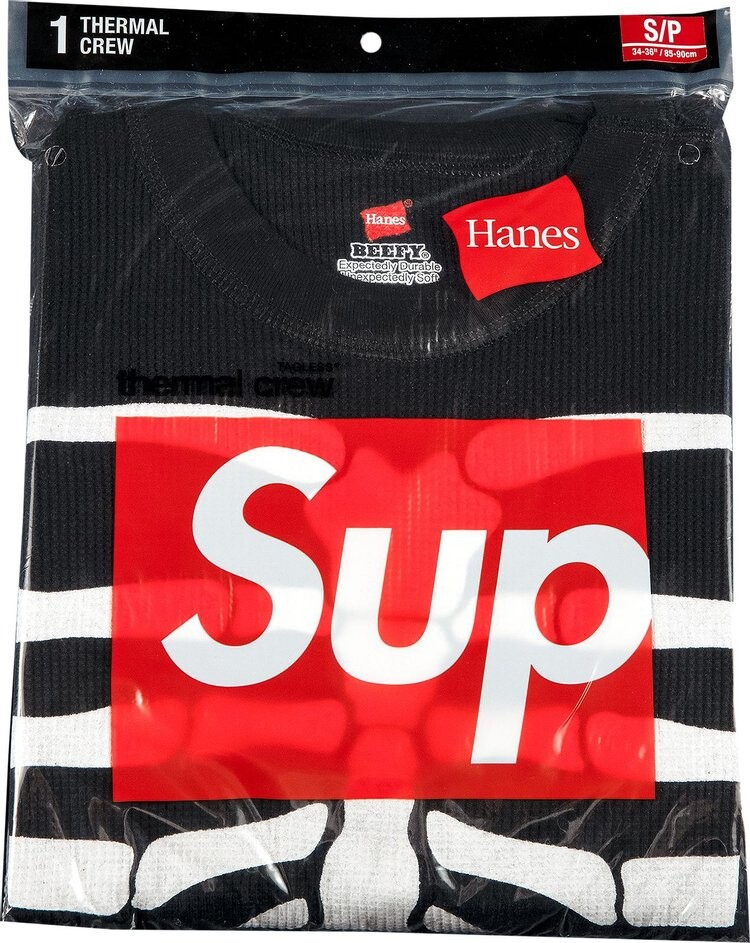 Толстовка Supreme x Hanes Bones Thermal Crew (1 Pack) 'Black', черный
Толстовка Supreme x Hanes Bones Thermal Crew (1 Pack) 'Black', черный