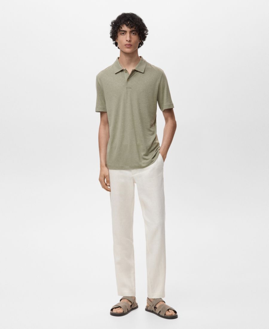 Мужская поло-рубашка приталенного кроя из смесовой льняной ткани MANGO, Medium Green, Зеленый, Мужская поло-рубашка приталенного кроя из смесовой льняной ткани MANGO, Medium Green
Мужская поло-рубашка приталенного кроя из смесовой льняной ткани MANGO, Medium Green, Зеленый, Мужская поло-рубашка приталенного кроя из смесовой льняной ткани MANGO, Medium Green