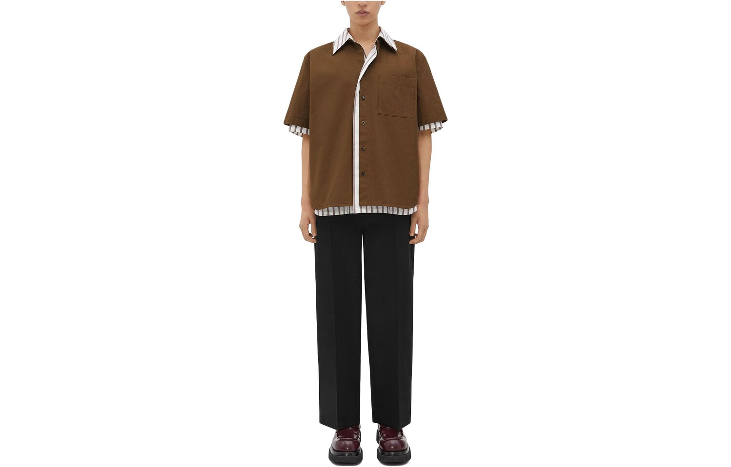 Рубашка мужская коричневая Bottega Veneta, коричневый
Рубашка мужская коричневая Bottega Veneta, коричневый