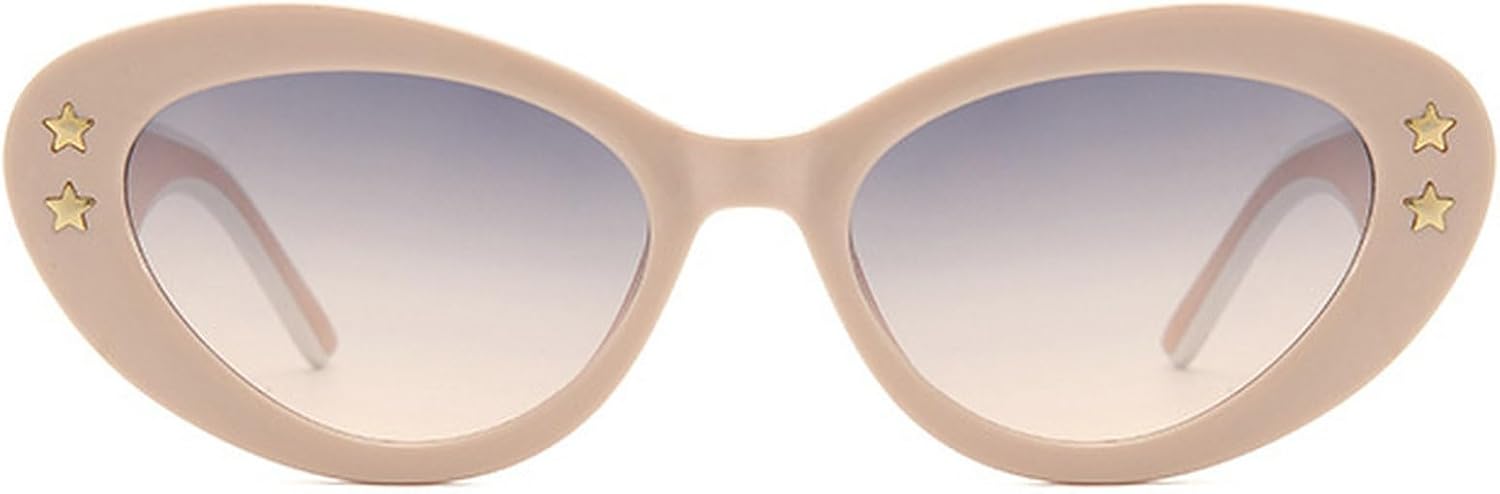 Модные женские овальные солнцезащитные очки в винтажном стиле с заклепками, очки «кошачий глаз», ретро-очки для женщин, черные, с защитой от УФ-излучения UV400 mincl, Brown
Модные женские овальные солнцезащитные очки в винтажном стиле с заклепками, очки «кошачий глаз», ретро-очки для женщин, черные, с защитой от УФ-излучения UV400 mincl, Brown