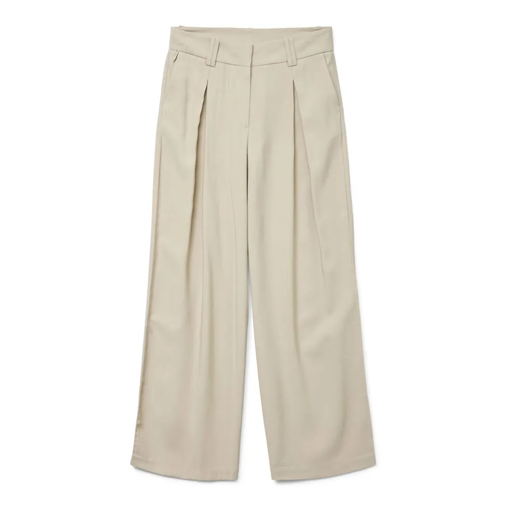 Брюки с высокой талией Vero Moda Pure, бежевый
Брюки с высокой талией Vero Moda Pure, бежевый