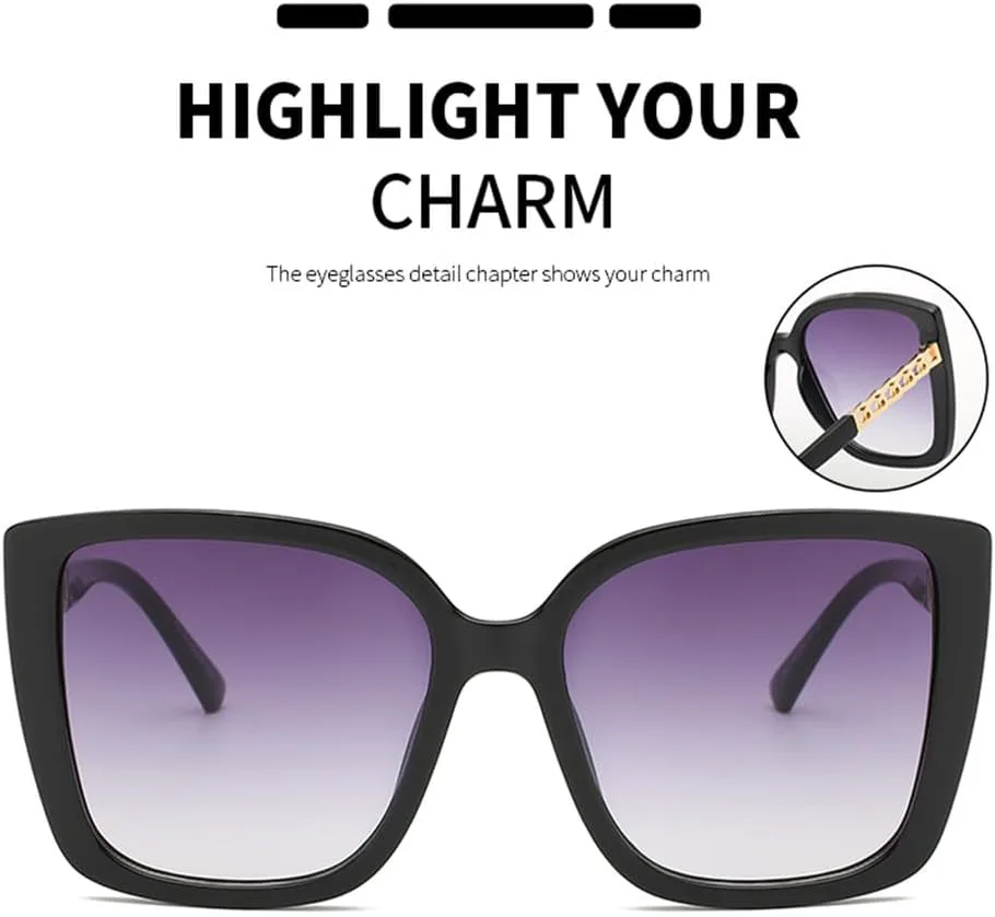 Модные солнцезащитные очки большого размера для женщин, винтажные солнцезащитные очки в крупной оправе, декоративные очки для активного отдыха KTUCN, Black
Модные солнцезащитные очки большого размера для женщин, винтажные солнцезащитные очки в крупной оправе, декоративные очки для активного отдыха KTUCN, Black