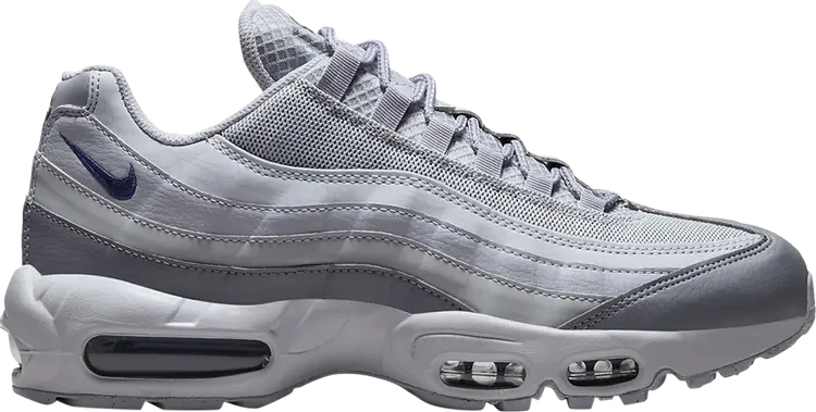 Кроссовки Nike Air Max 95 'Wolf Grey Midnight Navy', серый 
Кроссовки Nike Air Max 95 'Wolf Grey Midnight Navy', серый