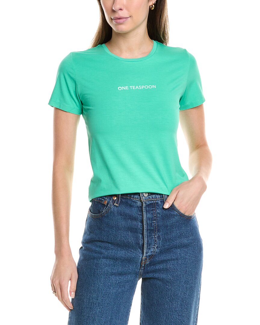 Футболка с логотипом One Teaspoon, зеленый
Футболка с логотипом One Teaspoon, зеленый