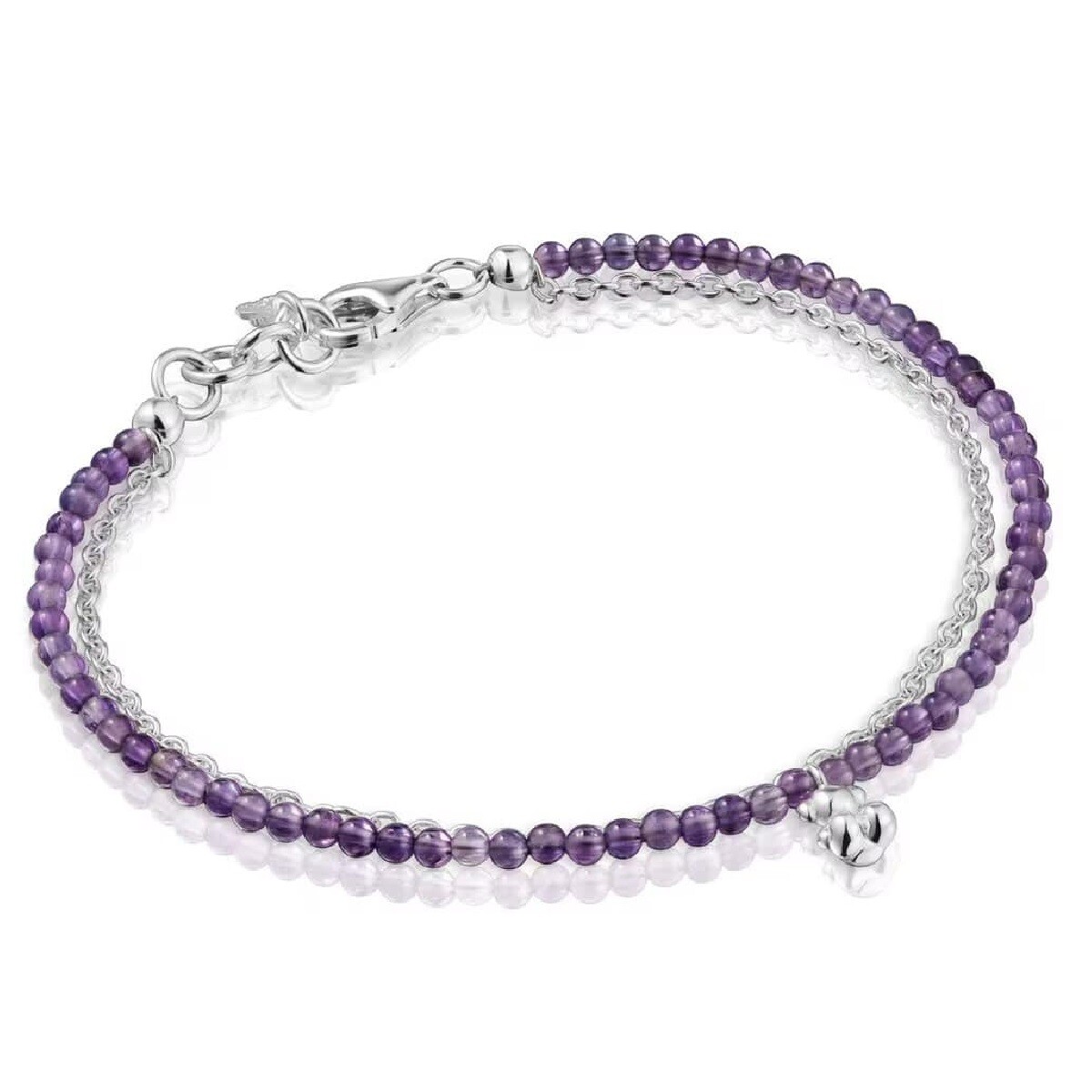 Браслет Tous Bold Bear, серебро/аметист 
Браслет Tous Bold Bear, серебро/аметист