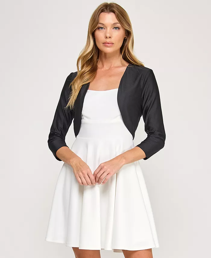 Болеро для юниоров с рукавами 3/4 City Studios, черный
Болеро для юниоров с рукавами 3/4 City Studios, черный