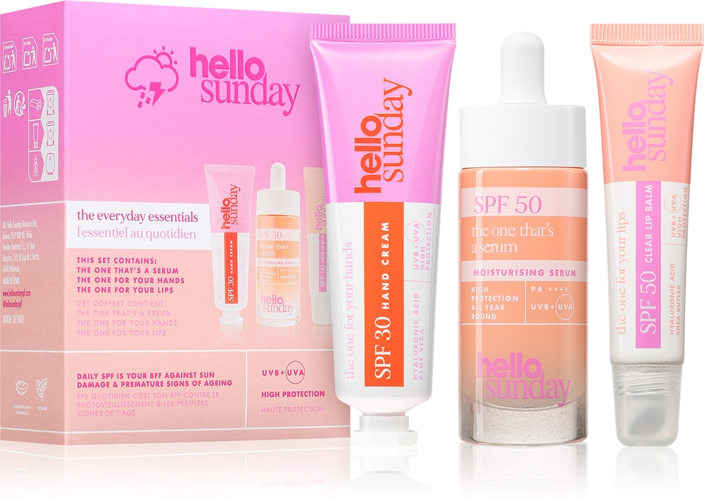 Ежедневный набор для осветления кожи Hello Sunday, 3 шт
Ежедневный набор для осветления кожи Hello Sunday, 3 шт