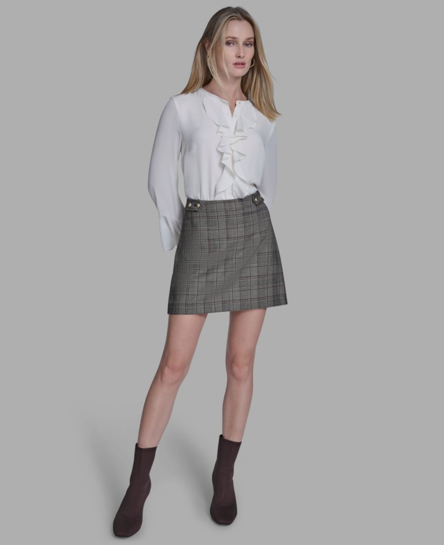 Женская мини-юбка в клетку на пуговицах BCBG, Black Combo
Женская мини-юбка в клетку на пуговицах BCBG, Black Combo