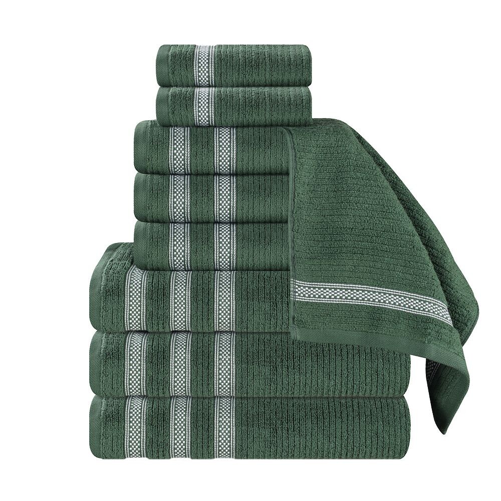 Набор полотенец SUPERIOR Zero Twist в рубчик с геометрической каймой, 9 шт., цвет Forest Green
Набор полотенец SUPERIOR Zero Twist в рубчик с геометрической каймой, 9 шт., цвет Forest Green