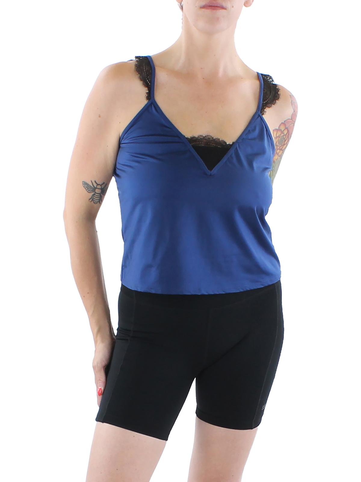 Женская атласная майка для сна с кружевной окантовкой Oh La La Cheri, синий/черный
Женская атласная майка для сна с кружевной окантовкой Oh La La Cheri, синий/черный