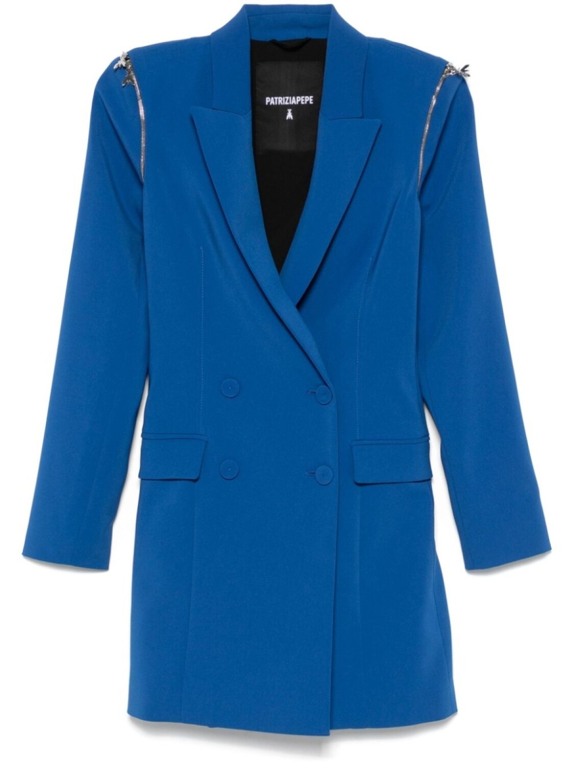 Мини-платье Patrizia Pepe со съемными рукавами, синий
Мини-платье Patrizia Pepe со съемными рукавами, синий