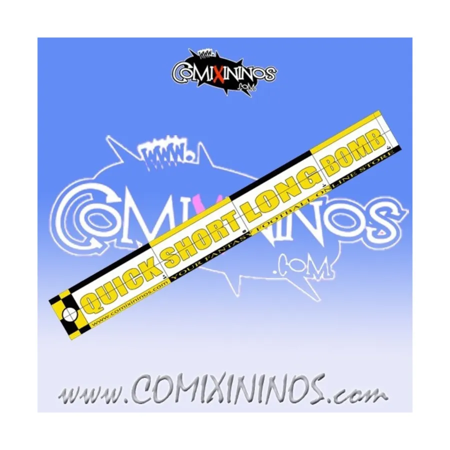 Линейка диапазона - желтый/черный, Fantasy Football Miniatures - Range Rulers and Templates (34mm) 
Линейка диапазона - желтый/черный, Fantasy Football Miniatures - Range Rulers and Templates (34mm)