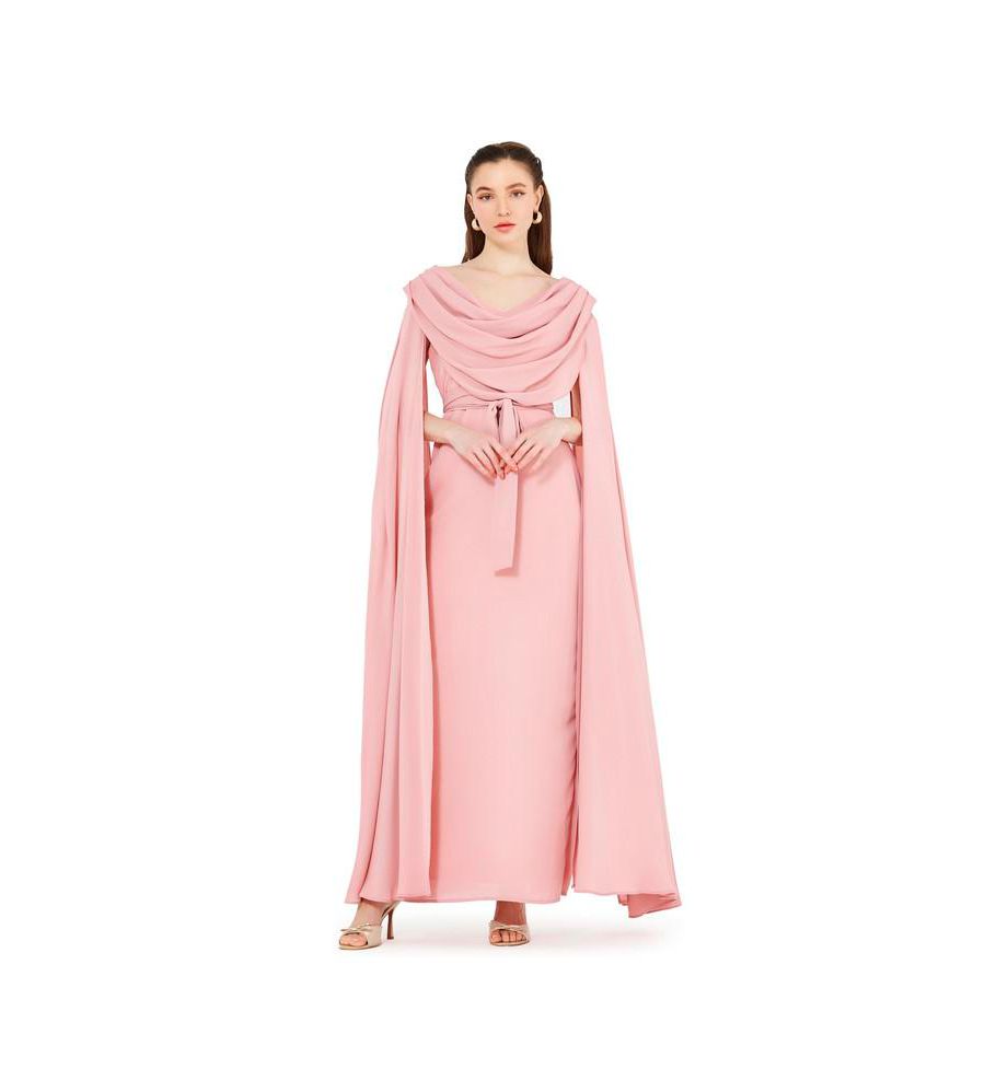 Женское платье А-силуэта с воротником-хомутом, расклешенными рукавами AMRI, Peach
Женское платье А-силуэта с воротником-хомутом, расклешенными рукавами AMRI, Peach