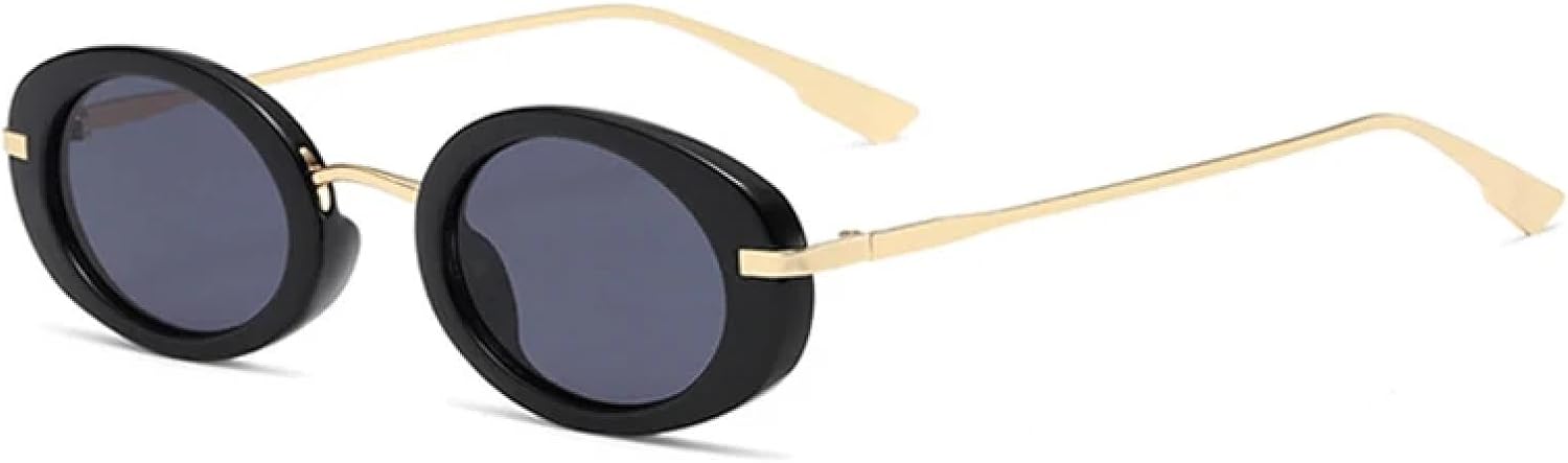 Ретро-панк мужские овальные солнцезащитные очки для женщин, модные, с прозрачными линзами Ocean, защита от УФ-излучения UV400. Мужские трендовые очки TVTBBVV, Black Grey
Ретро-панк мужские овальные солнцезащитные очки для женщин, модные, с прозрачными линзами Ocean, защита от УФ-излучения UV400. Мужские трендовые очки TVTBBVV, Black Grey