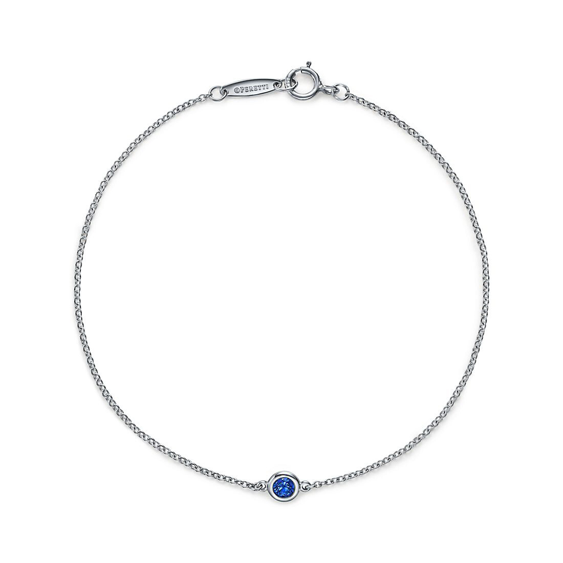 Браслет Tiffany & Co. Elsa Peretti Color by the Yard Sapphire, платина 
Браслет Tiffany & Co. Elsa Peretti Color by the Yard Sapphire, платина