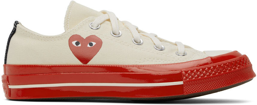 Off-White & Red Низкие кроссовки Converse Edition Chuck 70 Comme des Garçons Play
Off-White & Red Низкие кроссовки Converse Edition Chuck 70 Comme des Garçons Play