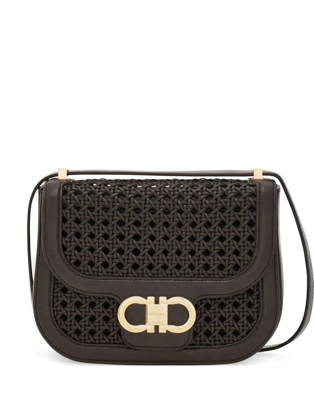 Сумка-кросс-боди Double Gancini North-South (экстра маленькая) Ferragamo, коричневый
Сумка-кросс-боди Double Gancini North-South (экстра маленькая) Ferragamo, коричневый