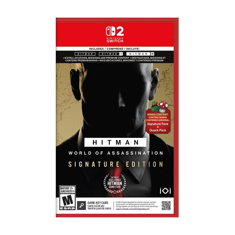 Видеоигра Hitman World of Assassination - Signature Edition, Nintendo Switch 2
Видеоигра Hitman World of Assassination - Signature Edition, Nintendo Switch 2