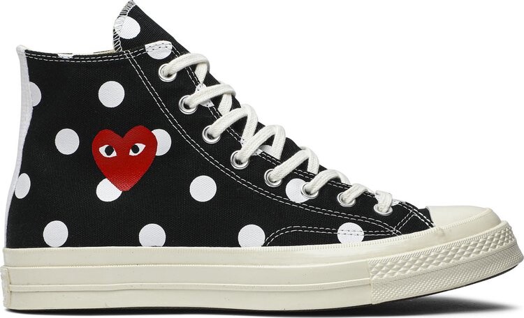 Кроссовки Converse Comme des Garçons x Chuck Taylor All Star 70 Hi Black Polka Dot, черный
Кроссовки Converse Comme des Garçons x Chuck Taylor All Star 70 Hi Black Polka Dot, черный